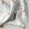 Printed Cotton TRODOUX White / Blue